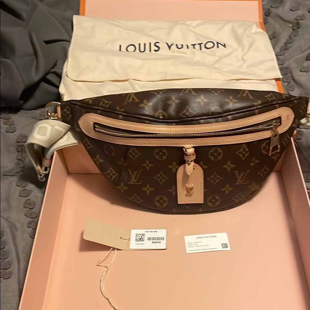 Louis Vuitton Brown Crossbody Bag with Monogram Design
